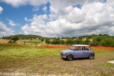 Portugal - Classic Car Road Trip Portugal: In our own Mini Authi, we drove through the Montado past a field of vibrant red poppies blooming. The...
