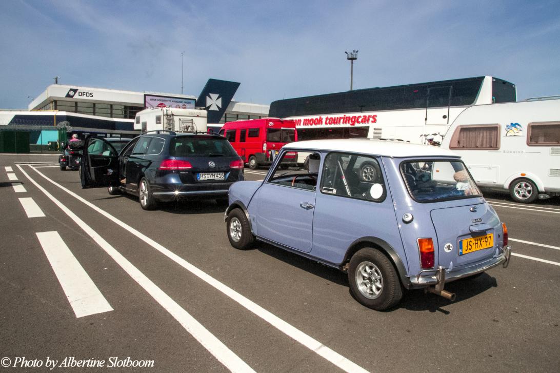 Ireland 2017 - A Classic Car Road Trip from the Netherlands to Ireland in a classic Mini: Our own Mini Authi in the car queue for the ferry, ready for... Ireland 2017 - A Classic Car Road Trip from the Netherlands to Ireland in a classic Mini: Our own Mini Authi in the car queue for the ferry, ready for...