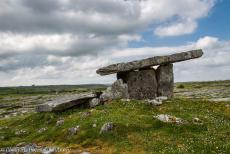 Ireland 2017 - Classic Car Road Trip Ireland: The Poulnabrone Dolmen in the Burren. The Poulnabrone is one of the most iconic archaeological monuments of...