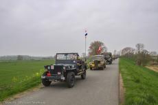 Herdenking Operation Quick Anger 2018 - Westervoort, Operation Quick Anger herdenkingsrit en herdenkingsceremonie 2018: Een konvooi militaire voertuigen uit&nbsp;WOII op de...