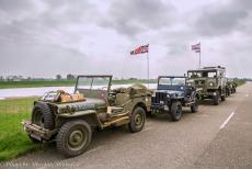 Herdenking Operation Quick Anger 2018 - Westervoort, Operation Quick Anger herdenkingsrit en herdenkingsceremonie 2018: Militaire voertuigen uit&nbsp;WOII &ndash; een Willys MB Jeep, een...