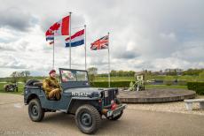 Commemoration Operation Quick Anger 2019 - Operation Quick Anger Commemoration 2019: Our own 1942 Ford GPW Jeep at the Memorial Crossing to Liberation, the monument is...