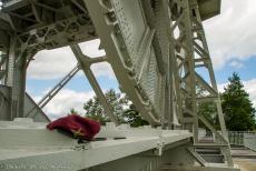 75th anniversary of D-Day - Classic Car Road Trip Normandy, 75 years after D-Day: The original Pegasus Bridge at the Pegasus Memorial Museum at Ranville, the museum...