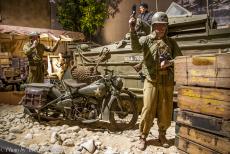 75th anniversary of D-Day - Classic Car Road Trip Normandy, 75 years after D-Day: One of the many dioramas in the Overlord Museum at Colleville-sur-Mer in Normandy. The...