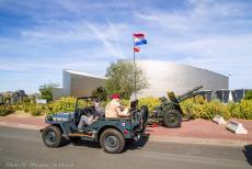 Normandy, 75 years after D-Day - Travelling in a Ford GPW Jeep through Normandy: A 1942 Ford GPW Jeep in front of the Juno Beach Centre in Courseulles-sur-Mer. The Juno Beach... Normandy, 75 years after D-Day - Travelling in a Ford GPW Jeep through Normandy: A 1942 Ford GPW Jeep in front of the Juno Beach Centre in Courseulles-sur-Mer. The Juno Beach...