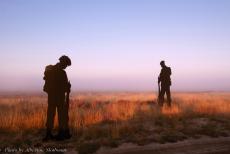 80th anniversary of the Battle of Arnhem - The 80th anniversary of the Battle of Arnhem: The sun rises over Ginkel Heath and the imposing installation 'The Veterans Tribute',... 80th anniversary of the Battle of Arnhem - The 80th anniversary of the Battle of Arnhem: The sun rises over Ginkel Heath and the imposing installation 'The Veterans Tribute',...
