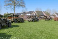 Commemoration Operation Quick Anger 2023 - Westervoort, Commemoration Operation Quick Anger 2023: The WWII military vehicles depart from Huize Vredenburg for the memorial tour of...