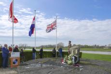 Commemoration Operation Quick Anger 2023 - Westervoort, Commemoration Operation Quick Anger 2023: A wreath-laying ceremony at the war memorial Crossing to Liberation. The poignant poem...