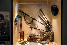 Normandy 2014 - Classic Car Road Trip Normandy: One of the objects exhibited in the Pegasus Memorial Museum in Ranville is the bagpipe of Bill Millin, commonly...