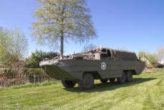 Commemoration Operation Quick Anger 2025 - Commemoration Operation Quick Anger 2025:  A 1944 GMC DUKW entering the grounds of Huize Vredenburg, Vredenburg House. The white star roundel...