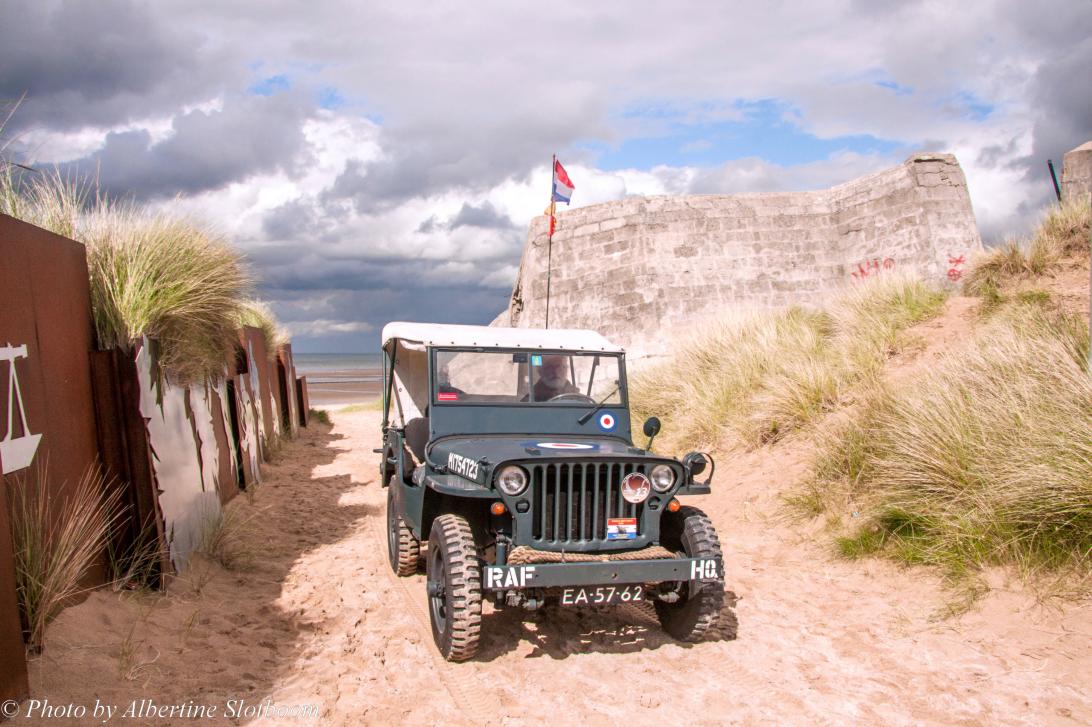 Normandy, 65 years after D-Day - The 65th anniversary of D-Day – 2009: Our 1942 WWII Ford Jeep on Juno Beach, one of the five landing beaches during the Allied invasion of... Normandy, 65 years after D-Day - The 65th anniversary of D-Day – 2009: Our 1942 WWII Ford Jeep on Juno Beach, one of the five landing beaches during the Allied invasion of...