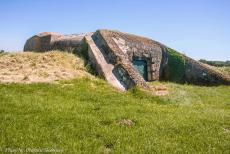 Normandy 2009 - Classic Car Road Trip Normandy: One of the casemates of the German Gun Battery at Merville, situated near Sword Beach on the...