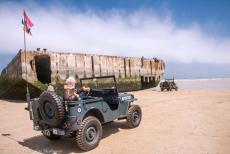 Normandy, 65 years after D-Day - The 65th anniversary of D-Day: Driving in our own 1942 Ford GPW Jeep along Gold Beach at Arromanches-les-Bains with the... Normandy, 65 years after D-Day - The 65th anniversary of D-Day: Driving in our own 1942 Ford GPW Jeep along Gold Beach at Arromanches-les-Bains with the...