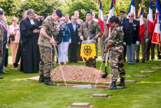 Normandy, 65 years after D-Day - The 65th anniversary of D-Day, Normandy 2009: La Cambe German Military Cemetery. In June 2009, the burial of an unidentified German... Normandy, 65 years after D-Day - The 65th anniversary of D-Day, Normandy 2009: La Cambe German Military Cemetery. In June 2009, the burial of an unidentified German...