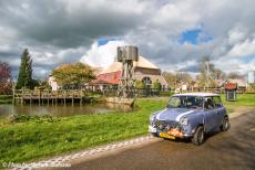 Stuyvesant Tour - StuyvesantTour 2017: Our own Mini Authi parked in front of the so-called Tonmolen, a polder mill. This mill is the only one of...